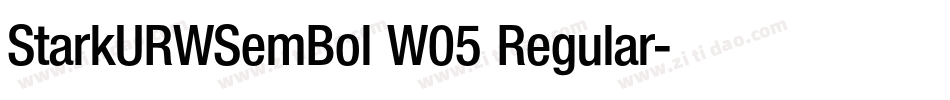 StarkURWSemBol W05 Regular字体转换